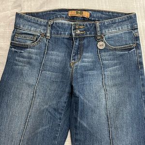 Research Development Low Rise Flared Jeans